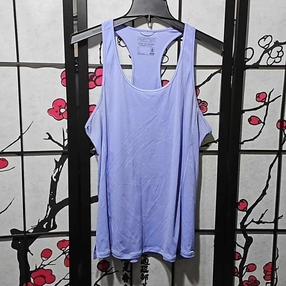 Patagonia Purple Sleeveless Scoop Neck Tank